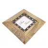 Ramă foto Giftdeco, pentru fotografie 10 x 10cm, lemn de mango și metal