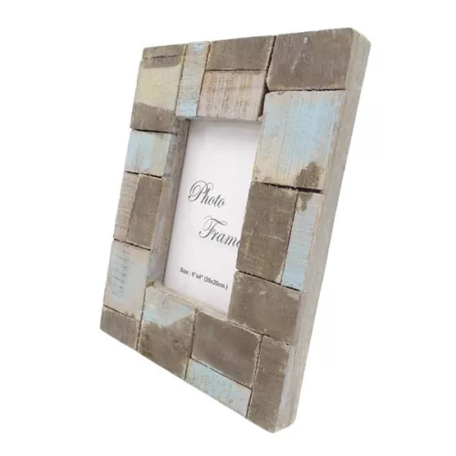 Ramă foto Giftdeco, pentru fotografie 15 x 10cm, lemn de mango, stil modern, scandinav
