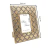 Ramă foto Giftdeco A-1133, pentru fotografie 15 x 10cm, lemn de mango și metal
