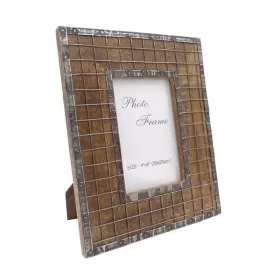   Ramă foto Giftdeco A-1328, pentru fotografie 10 x 15cm, lemn de mango și metal