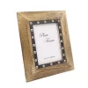 Ramă foto Giftdeco, pentru fotografie 18 x 13cm, lemn de mango și metal