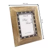 Ramă foto Giftdeco, pentru fotografie 18 x 13cm, lemn de mango și metal
