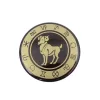 Magnet zodiacal Giftdeco, sticlă și metal, diametru 6 cm