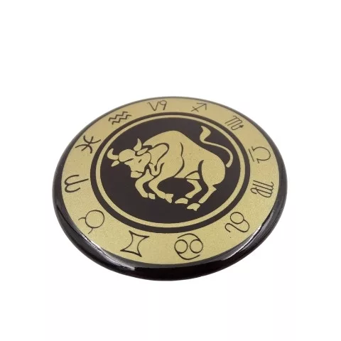 Magnet zodiacal Giftdeco, metal, diametru 6 cm