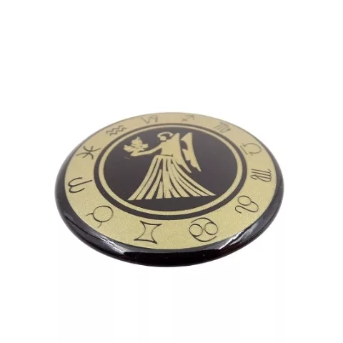 Magnet zodiacal Giftdeco, metal, diametru 6 cm