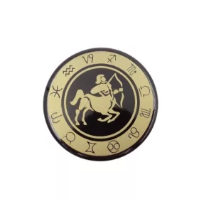 Magnet zodiacal Giftdeco, metal, diametru 6 cm