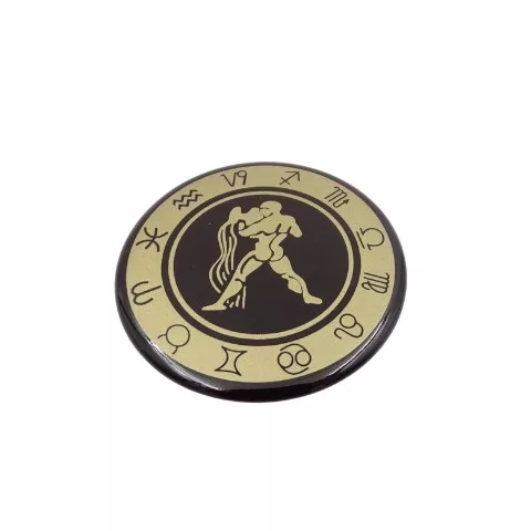 Magnet zodiacal Giftdeco, metal, diametru 6 cm