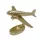 Machetă avion Giftdeco, aluminiu și metal, 19,5 x 16,5 x 29 cm, stil modern, art deco