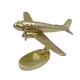 Machetă avion Giftdeco, aluminiu și metal, 19,5 x 16,5 x 29 cm, stil modern, art deco
