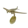 Machetă avion Giftdeco, aluminiu și metal, 19,5 x 16,5 x 29 cm, stil modern, art deco