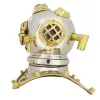 Cască de scafandru decorativa Giftdeco DH93, alamă, 20cm x 18cm x 20cm, stil nautic