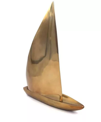 Machetă navala Giftdeco N-3045, aluminiu, 39 x 30 cm, stil nautic, minimalist, modern