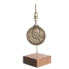 Miniatura ceas solar Giftdeco H91, znallium si alama, 13 cm