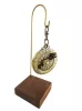 Miniatura ceas solar Giftdeco H91, znallium si alama, 13 cm