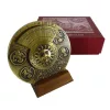 Calendar perpetuu Hemisferium H27, alamă și lemn, diametru 9 cm, stil renaștere