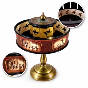   Praxinoscop retro Hemisferium H63, înălțime 22,5 cm, diametru 20,5 cm, stil retro, vintage, art deco