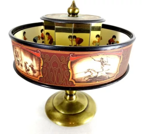 Praxinoscop retro Hemisferium H63, înălțime 22,5 cm, diametru 20,5 cm, stil retro, vintage, art deco