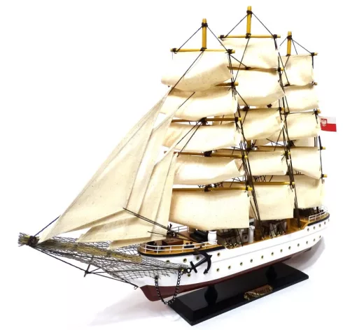 Machetă navala Giftdeco, plastic, metal și lemn, înălțime 42,5 cm, lățime 11,5 cm, stil nautic