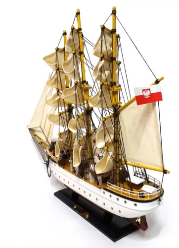 Machetă navala Giftdeco, plastic, metal și lemn, înălțime 42,5 cm, lățime 11,5 cm, stil nautic