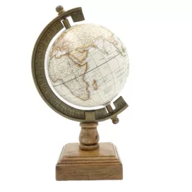   Glob decorativ Amundsen Giftdeco NC2130 – 26,5 cm, bază din lemn
