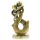 Figurina decorativa Giftdeco MT2020, cuplu impletit, aluminiu, 21,5 cm