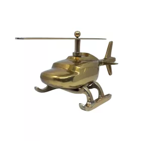   Machetă elicopter Giftdeco N-2962, aluminiu și metal, 32 x 14 x 14 cm, stil minimalist, modern