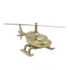 Machetă elicopter Giftdeco N-2962, aluminiu și metal, 32 x 14 x 14 cm, stil minimalist, modern