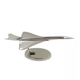   Machetă avion Giftdeco, aluminiu și metal, 31 x 12 x 13 cm, stil minimalist, modern