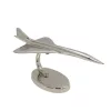 Machetă avion Giftdeco, aluminiu și metal, 31 x 12 x 13 cm, stil minimalist, modern