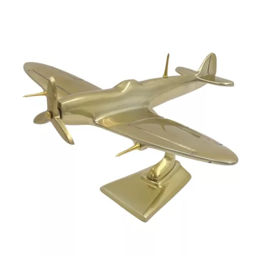 Machetă avion Giftdeco, aluminiu, 25 x 21 x 14 cm