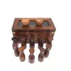 Set Mini Bowling Giftdeco SE08, lemn, sticla si alama, cutie 15 x 7,5 x 8 cm