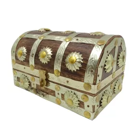   Casetă decorativa Giftdeco SE14, metal și lemn, 16 x 9,5 x 10cm