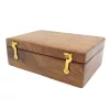 Set pahare shot Giftdeco, alamă, sticlă, cupru, metal și lemn, 16 cm x 10,5 cm x 5,5 cm, stil nautic