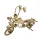 Machetă motocicletă clasică Giftdeco NC1733, metal și lemn, alamă antică și bronz, 32 x 9 x 22 cm