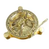 Busolă Giftdeco NC1504, alamă și lemn, înălțime 4 cm, diametru 11 cm, stil retro