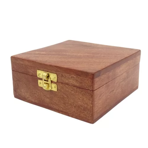 Busolă Giftdeco NC1504, alamă și lemn, înălțime 4 cm, diametru 11 cm, stil retro