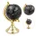 Glob decorativ Giftdeco MMG004S, negru cu accente de alama, 20 cm