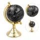 Glob decorativ Giftdeco MMG004S, negru cu accente de alama, 20 cm
