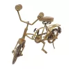 Machetă bicicleta Giftdeco NC1804, metal și lemn, 30 x 20 x 10cm, stil clasic