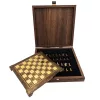 Set sah metalic Giftdeco S1CBRO, 20 x 20 cm, stil bizantin