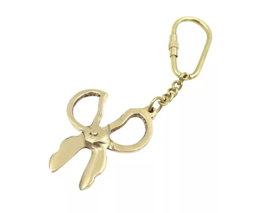 Breloc Giftdeco KRT7, alamă, 5 x 3,5 cm