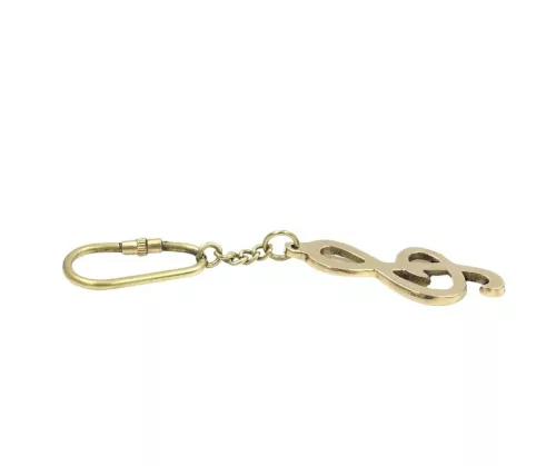 Miniatură vioara Giftdeco KRT13, Key Keyring, alamă, 6 x 2,5 cm