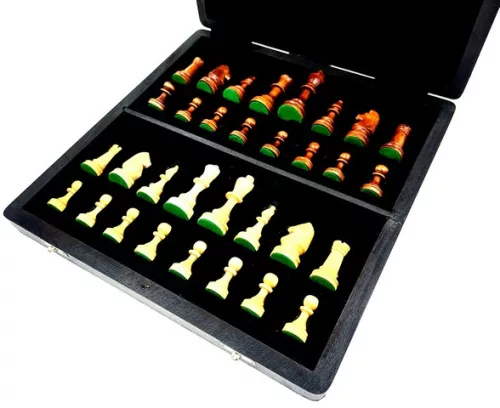 Set sah Giftdeco G334B, metal și lemn, înălțime 8 cm