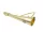 Goarnă militară decorativă Giftdeco MIW135, alamă aurie, 15 cm, cu lanț
