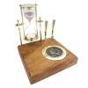 Set de birou Giftdeco NC2618OP – clepsidră, busolă și suporturi pixuri