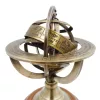 Astrolab decorativ Giftdeco NC1911, alama aurie si baza din lemn, 14 cm