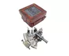 Sextant decorativ Giftdeco NC1514B – alamă, sticlă, 13 x 12 x 6 cm