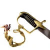 Replică decorativa Giftdeco, alamă, piele, oțel, metal și lemn, lungime 95 cm
