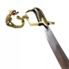 Replică decorativa Giftdeco, alamă, piele, oțel, metal și lemn, lungime 95 cm