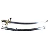 Replică decorativa Giftdeco, alamă, piele, oțel, metal și lemn, lungime 95 cm